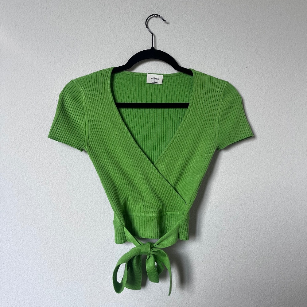 Aritzia Wilfred All Tied Up Top size S